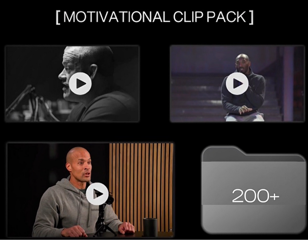 200+ viral motivational clips